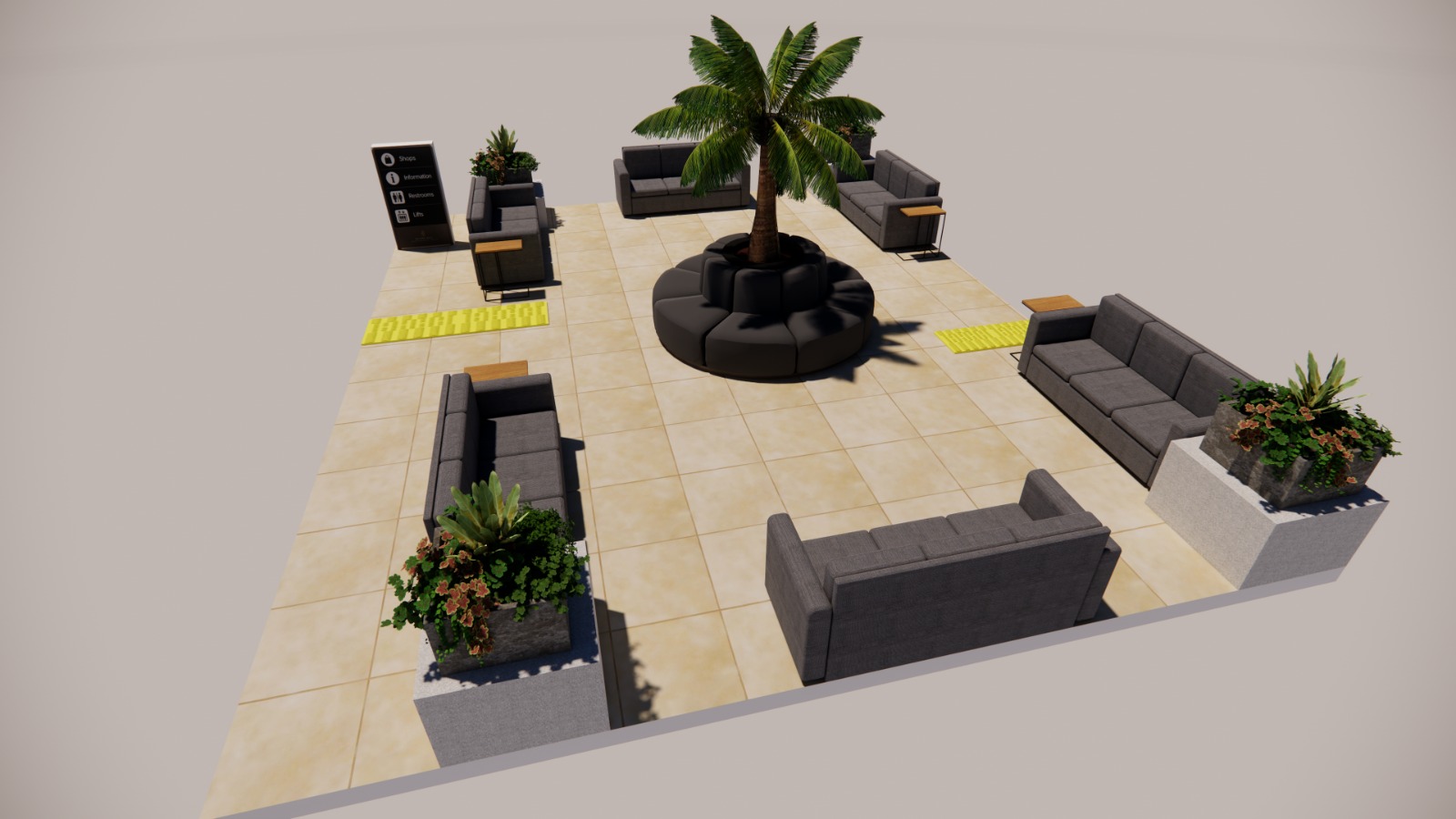 Seating Layout — Wide Angle