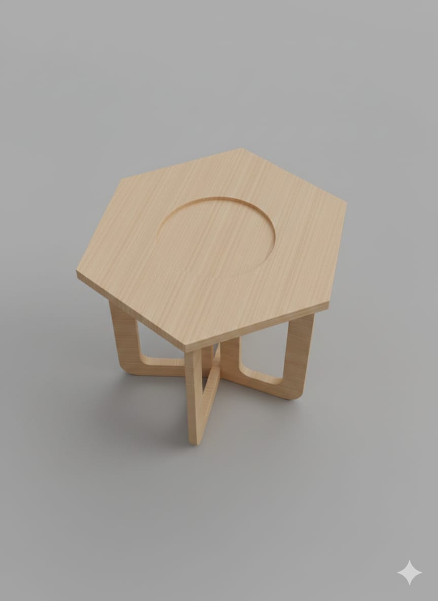 Light Wood Finish Render