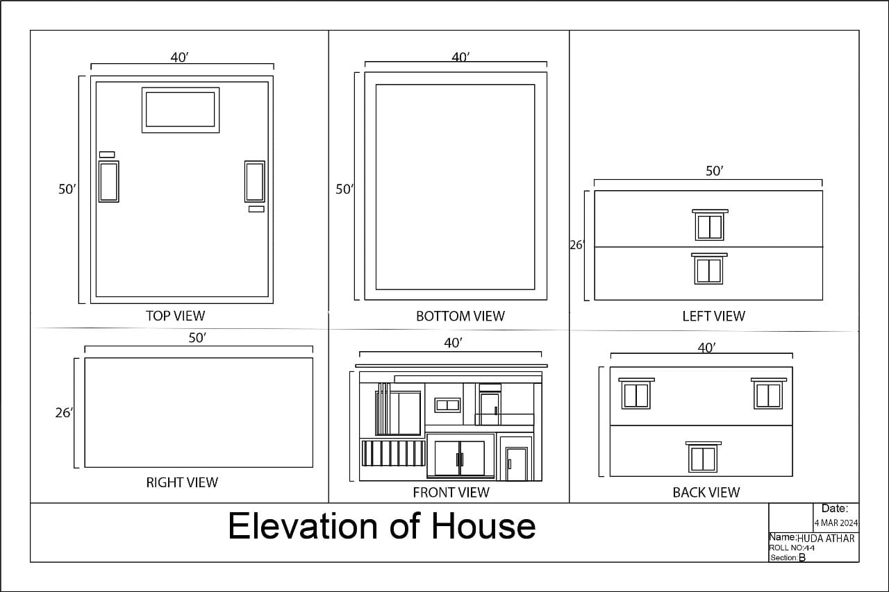 AutoCAD Elevation Sheet